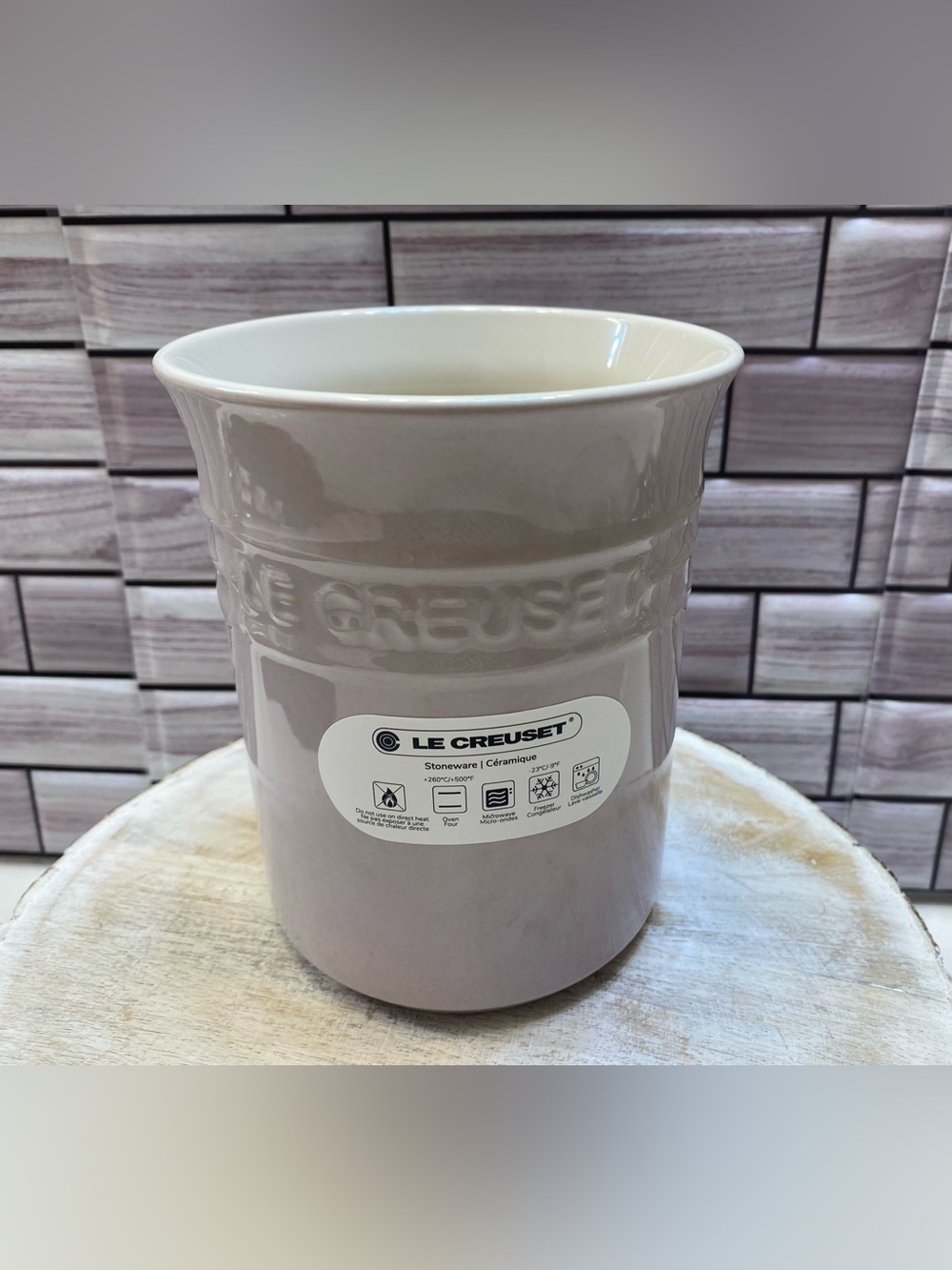 Le Creuset ❤️Utensil Crock 1L Shallot NWT